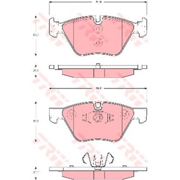 Колодки тормозные TRW GDB1662