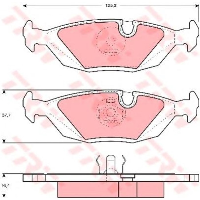 Колодки тормозные  TRW GDB299