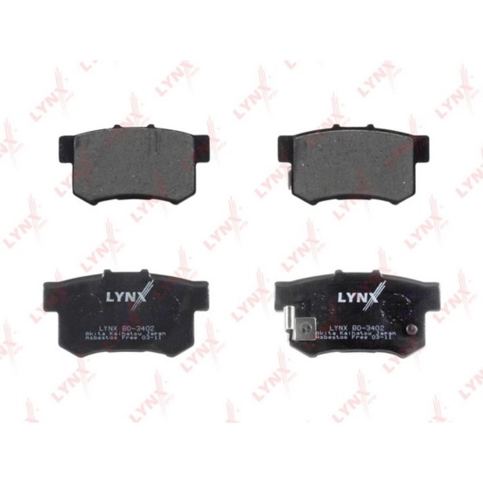 Колодки тормозные LYNX BD-3402