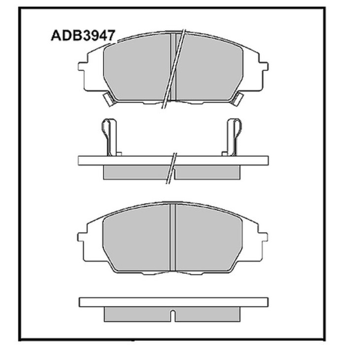 Колодки тормозные ALLIED NIPPON ADB3947