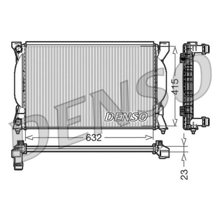 Радиатор охлаждения двигателя Denso DRM02035