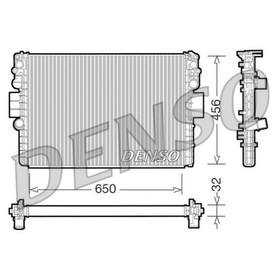 

Радиатор охлаждения двигателя Denso DRM12006