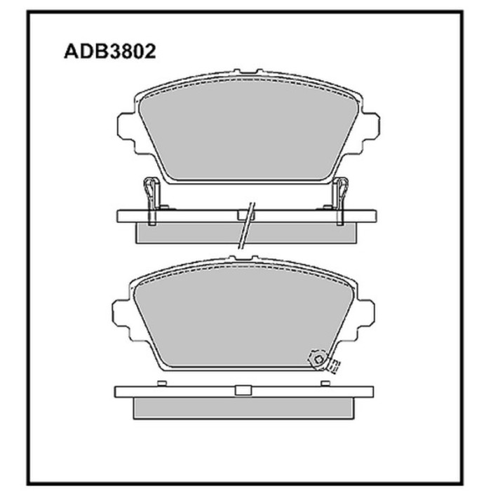 Колодки тормозные ALLIED NIPPON ADB3802