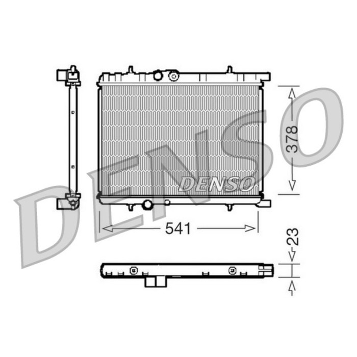 Радиатор охлаждения двигателя Denso DRM21033
