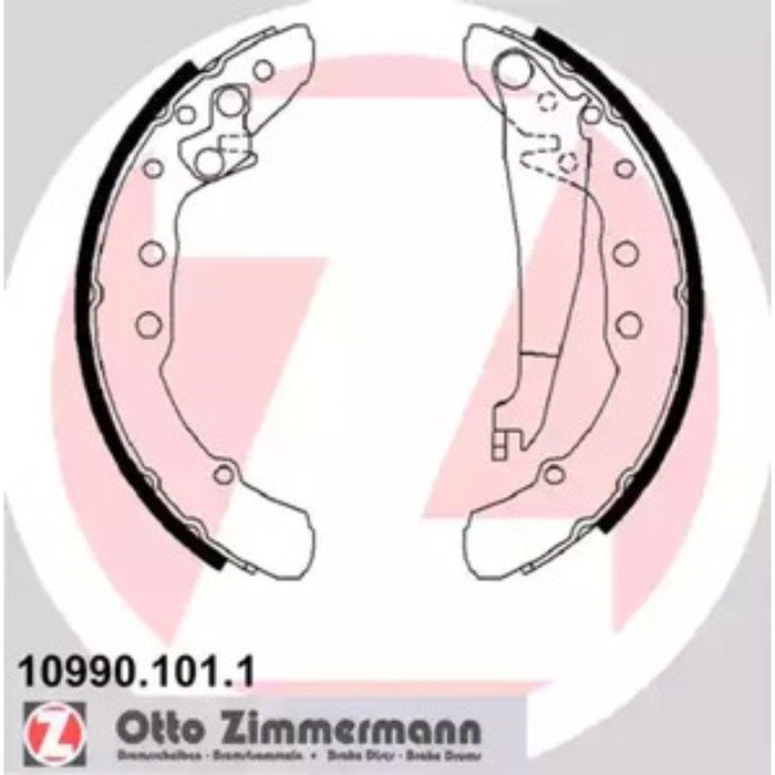 Колодки тормозные ZIMMERMANN 10990.101.1