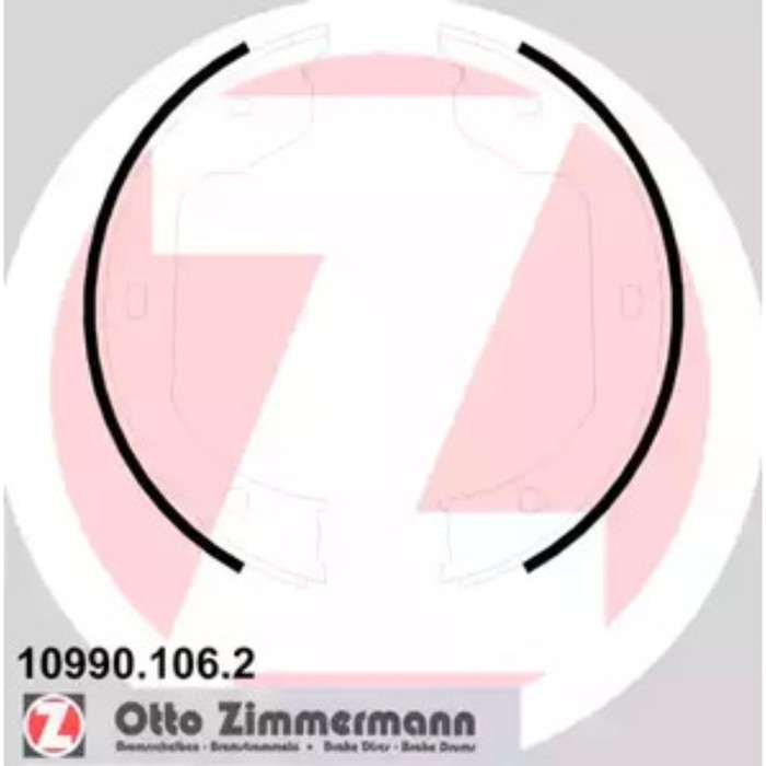 Колодки тормозные ZIMMERMANN 10990.106.2