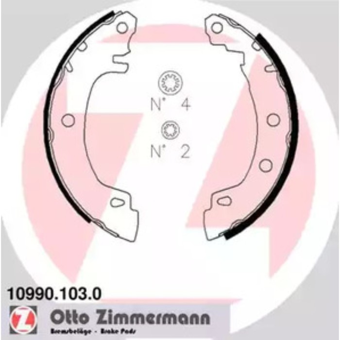 Колодки тормозные ZIMMERMANN 10990.103.0
