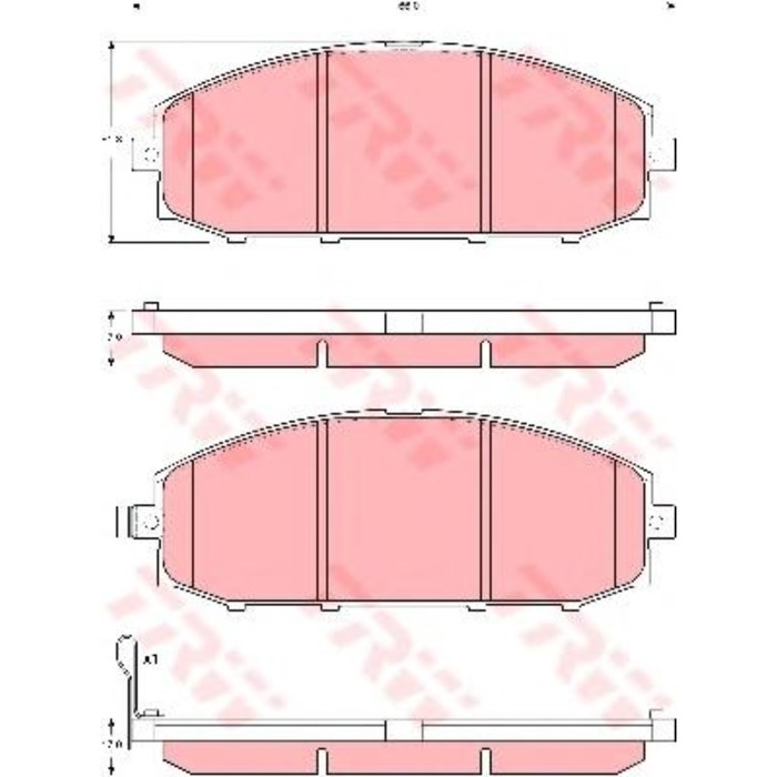 Колодки томрозные TRW GDB3361
