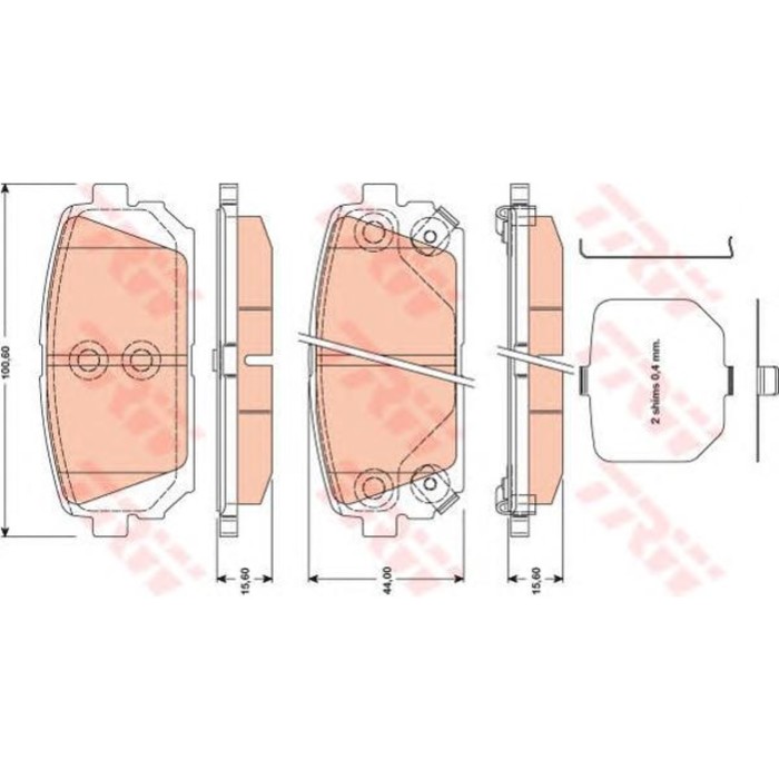 Колодки тормозные TRW GDB3462