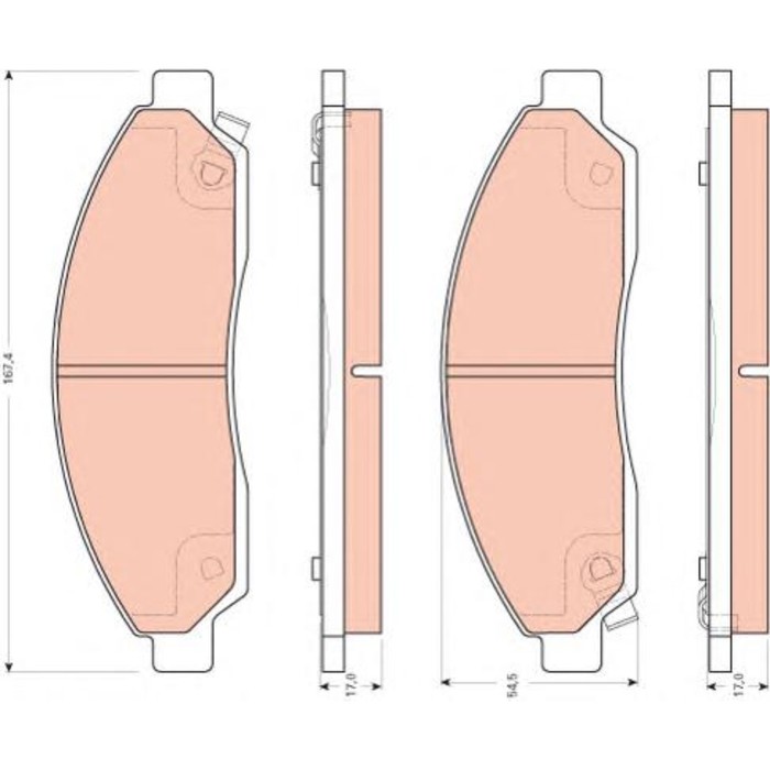 Колодки тормозные TRW GDB3466