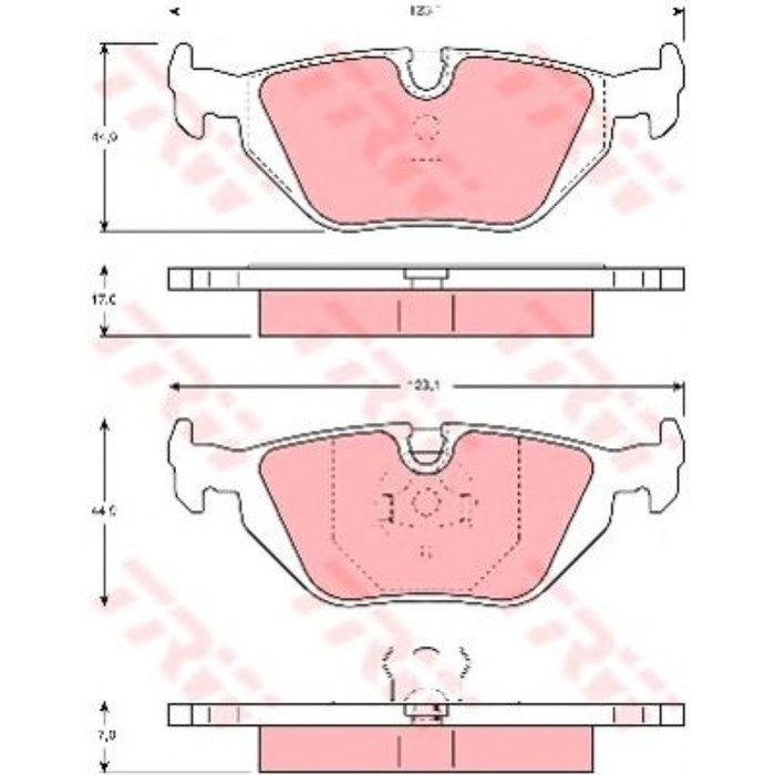 Колодки томрозные  TRW GDB1189