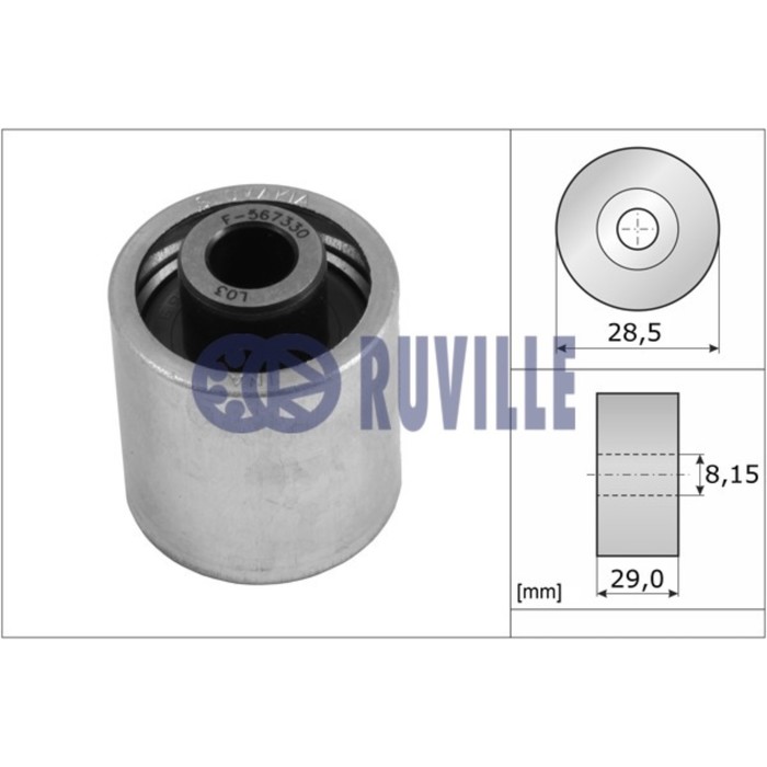 Ролик промежуточный ремня RUVILLE 55773