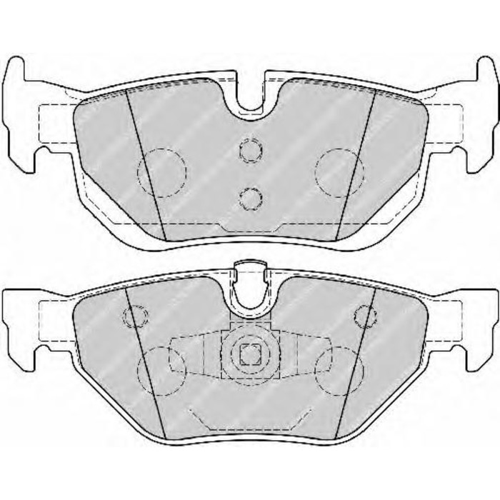 Колодки тормозные FERODO FDB1807