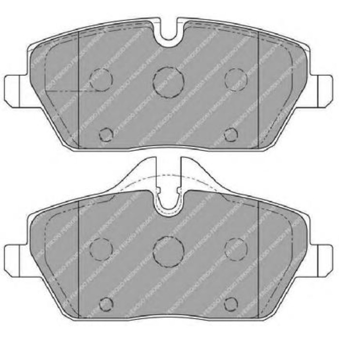 Колодки тормозные FERODO FDB1747