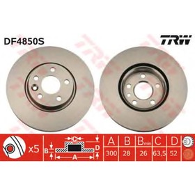 

Диск тормозной TRW DF4850S