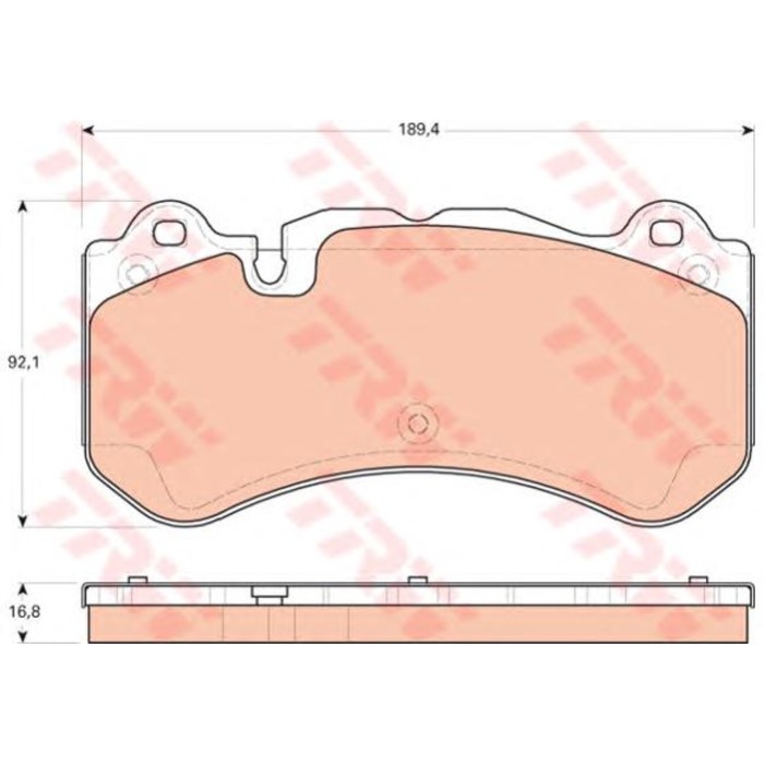 Колодки томрозные  TRW GDB1710