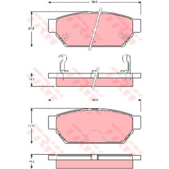 Колодки тормозные  TRW GDB3045