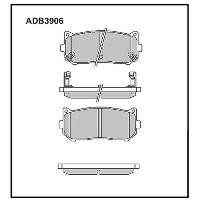 Колодки тормозные ALLIED NIPPON ADB3906