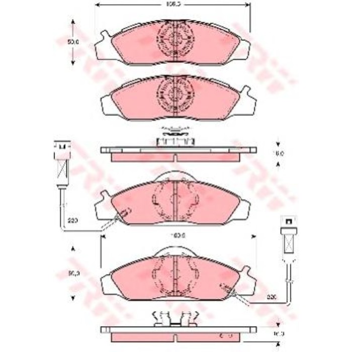 Колодки томрозные  TRW GDB3134
