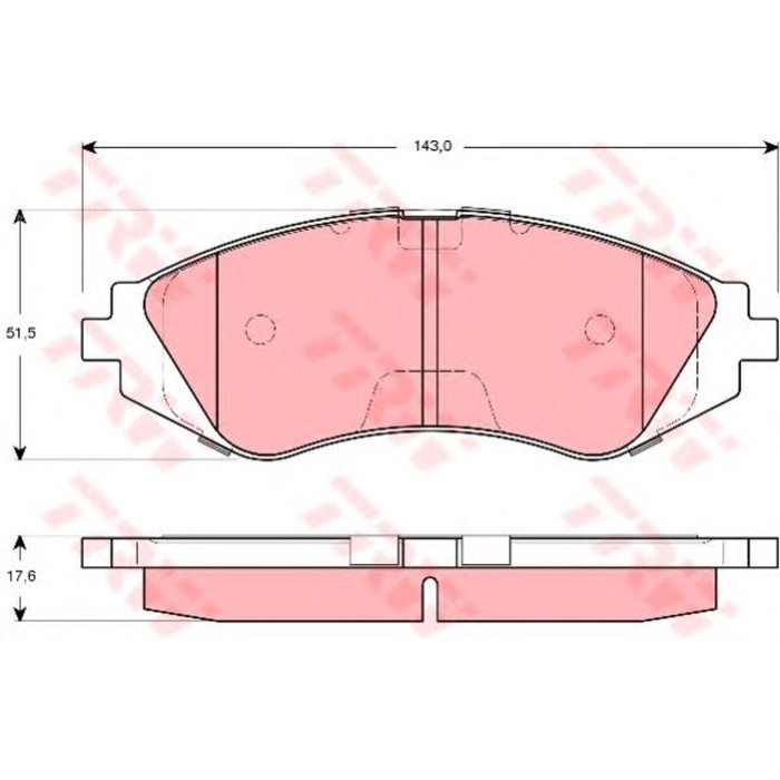 Колодки томрозные  TRW GDB3265