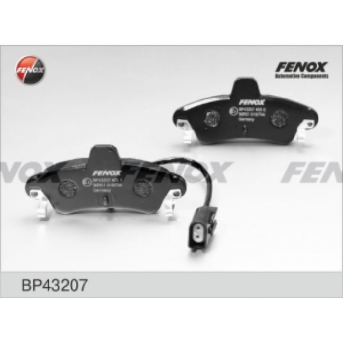 Колодки тормозные FENOX bp43207