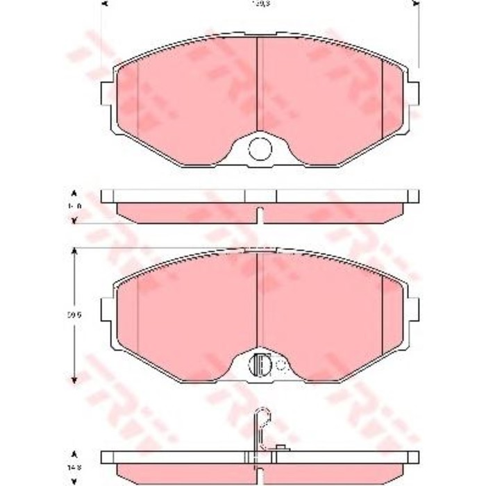 Колодки томрозные  TRW GDB3273