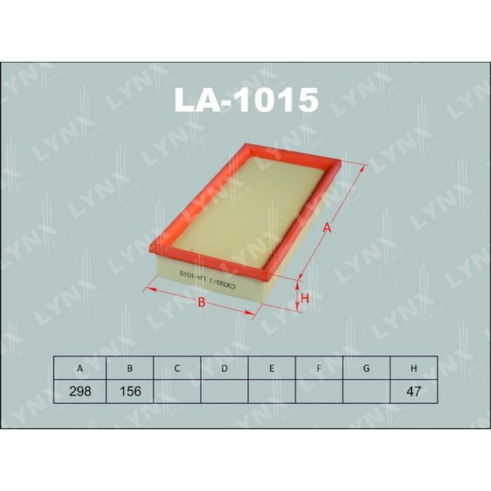 Фильтр воздушный LYNX LA-1015