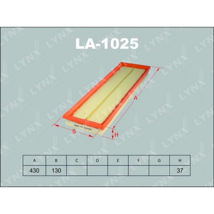 Фильтр воздушный LYNX LA-1025