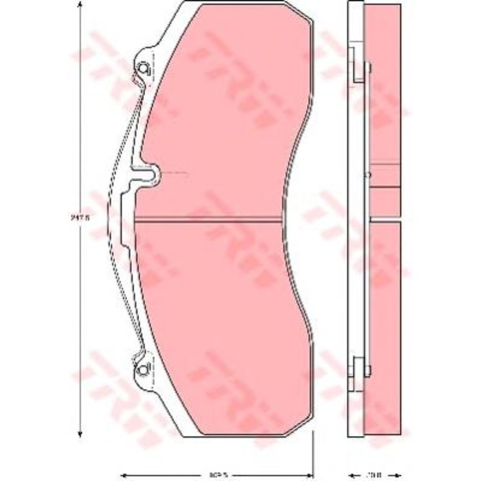 Колодки томрозные  TRW GDB5067