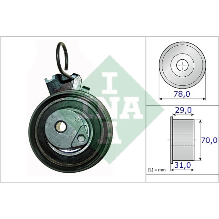 Ролик натяжной ремня ГРМ INA 531053210