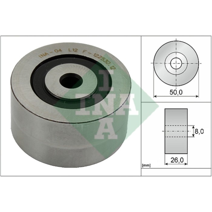 Ролик промежуточный поликлинового ремня INA 532014310