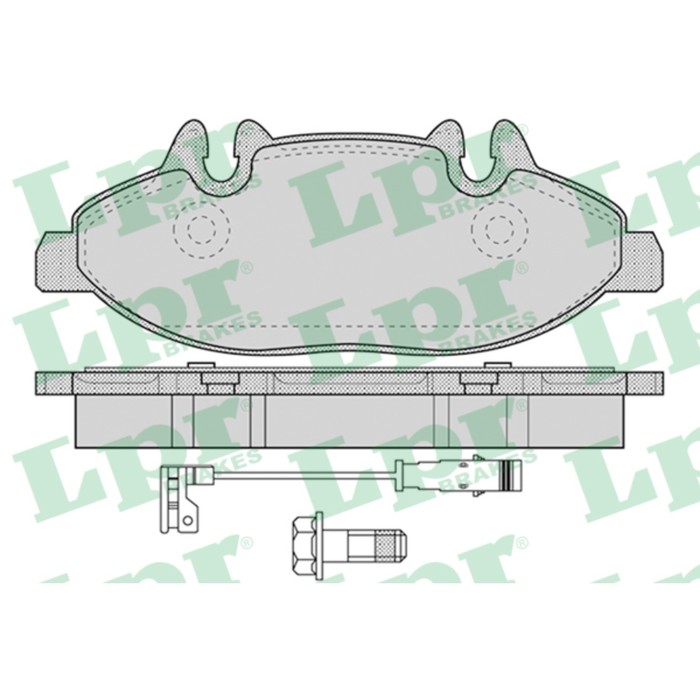 Колодки тормозные дисковые LPR 05P1228