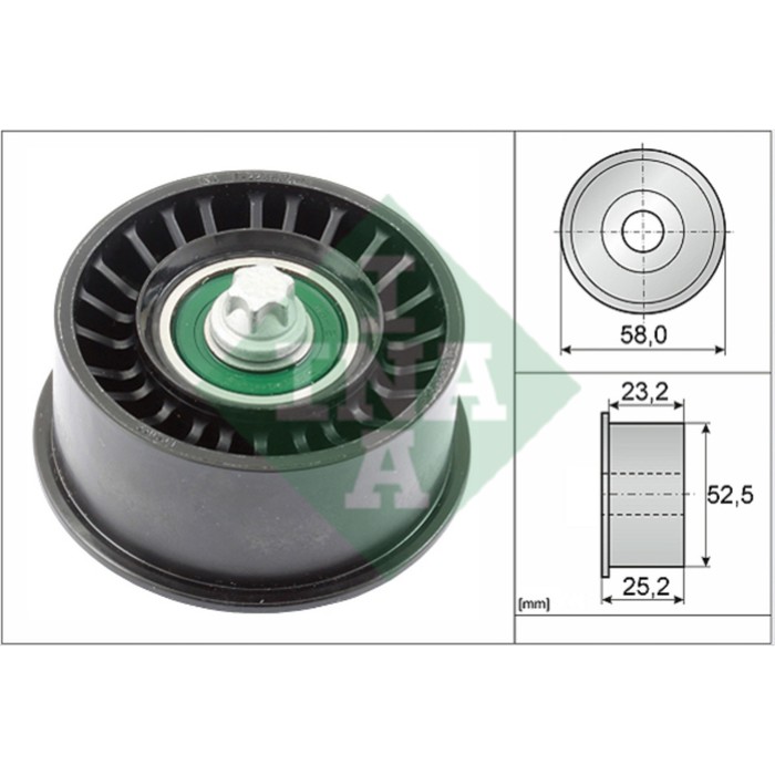 Ролик промежуточный ремня INA 532047810