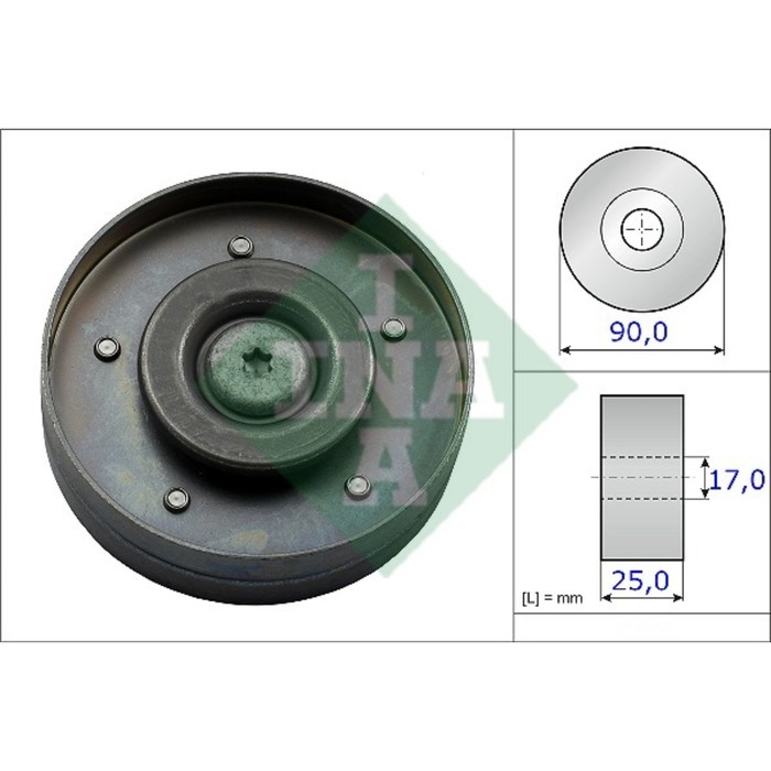Ролик приводного ремня INA 532069410