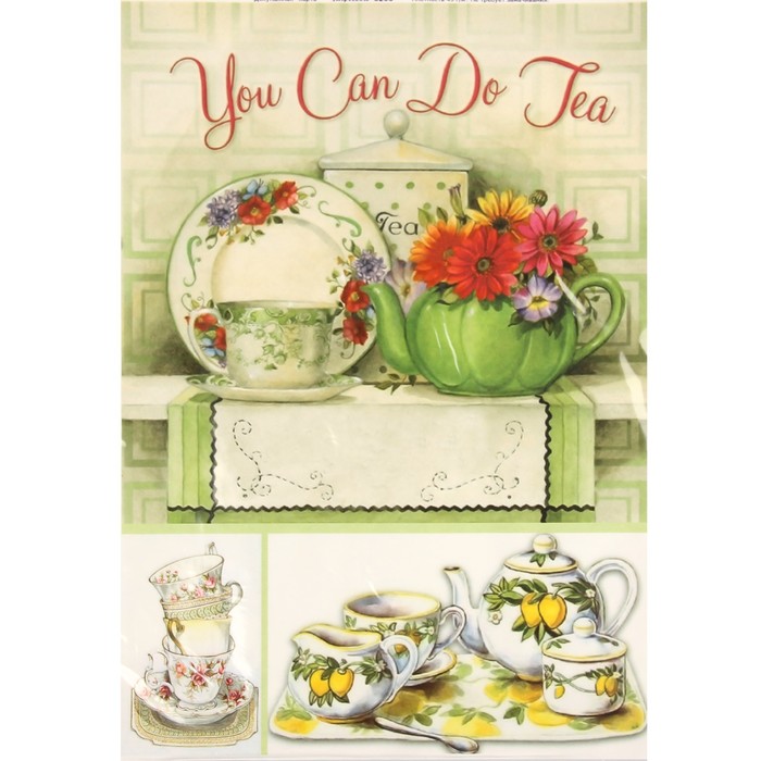 Декупажная карта "Чаепитие" плотность 45г/м2, формат А4