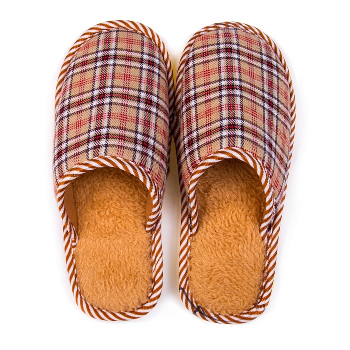 Тапочки женские арт. А-92-201-11, цвет бежевый, размер 36/37