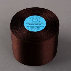 

Лента атласная, 75 мм × 33 ± 2 м, цвет тёмно-коричневый №154