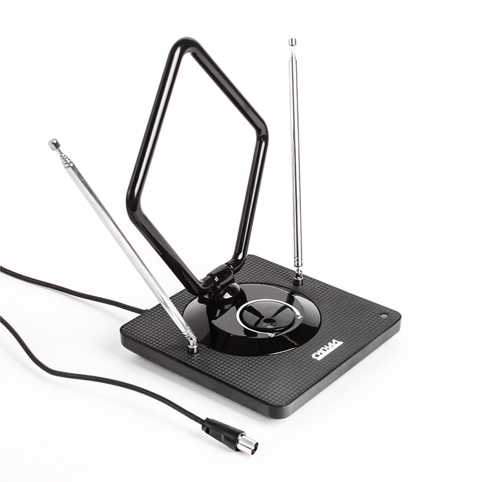 Антенна "Сигнал" SAI-975, комнатная, активная, 30 дБ, DVB-T, DVB T2, аналог