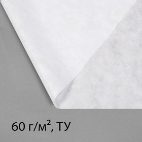 Материал укрывной, 10 × 1,6 м, плотность 60, с УФ-стабилизатором, белый, Greengo, Эконом 20%