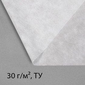 Материал укрывной, 5 × 1,6 м, плотность 30, с УФ-стабилизатором, белый, Greengo, Эконом 20% Ош