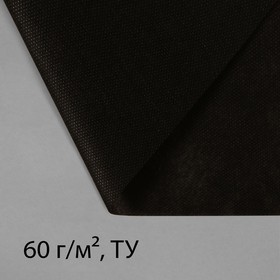 Материал мульчирующий, 10 × 1,6 м, плотность 60, с УФ-стабилизатором, чёрный, Greengo, Эконом 20%