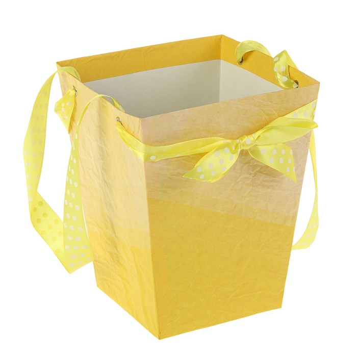 Пакет для цветов из эколюкса, микс, 22,5 х 18 х 18 см