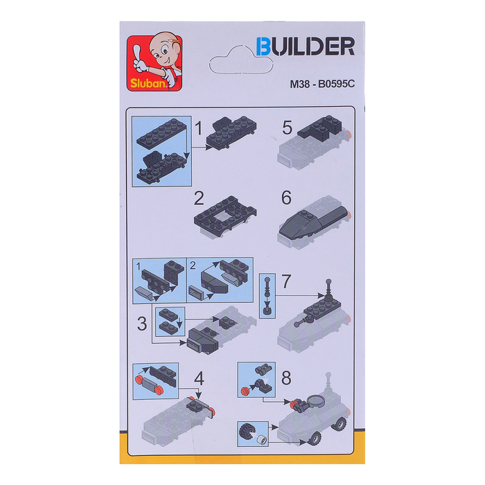Конструктор «Полицейская техника», 42 детали, 4 вида, МИКС