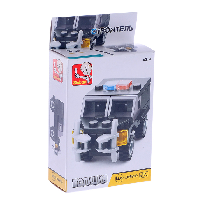 Конструктор «Полицейская техника», 42 детали, 4 вида, МИКС