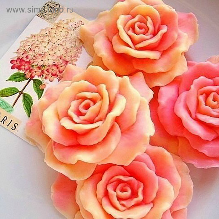Силиконовая форма для мыла Роза дрим hobby молд силиконовая форма для мыла роза дрим