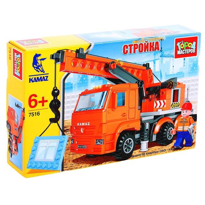 Конструктор «Камаз: Кран» с фигуркой