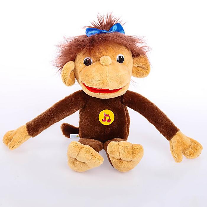 Мягкая музыкальная игрушка "Мартышка" (м/ф 38 попугаев), 28 см