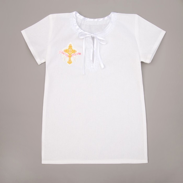 Набор крестильный для девочки (рубашка, пелёнка, мешок), рост 86-92 (28), 1,5-2 года,100% хлопок, бязь