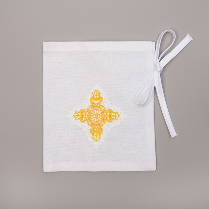 Набор крестильный для девочки (рубашка, пелёнка, мешок), рост 86-92 (28), 1,5-2 года,100% хлопок, бязь