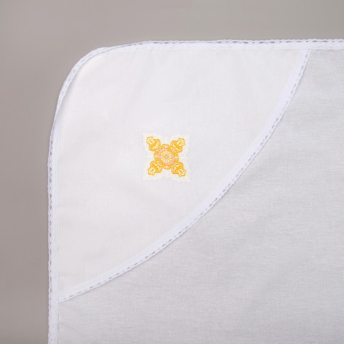 Набор крестильный для девочки (рубашка, пелёнка, мешок), рост 86-92 (28), 1,5-2 года,100% хлопок, бязь